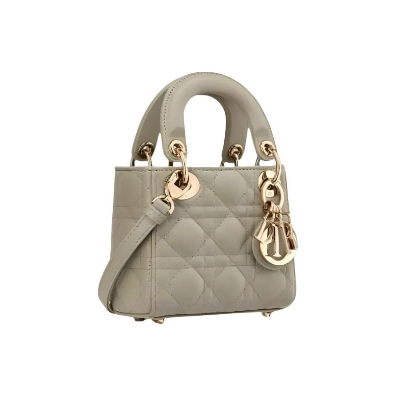 DIOR Lady Dior Lambskin Shoulder Bag Crossbody Bag Handbag Extra Mini Women's Green-1