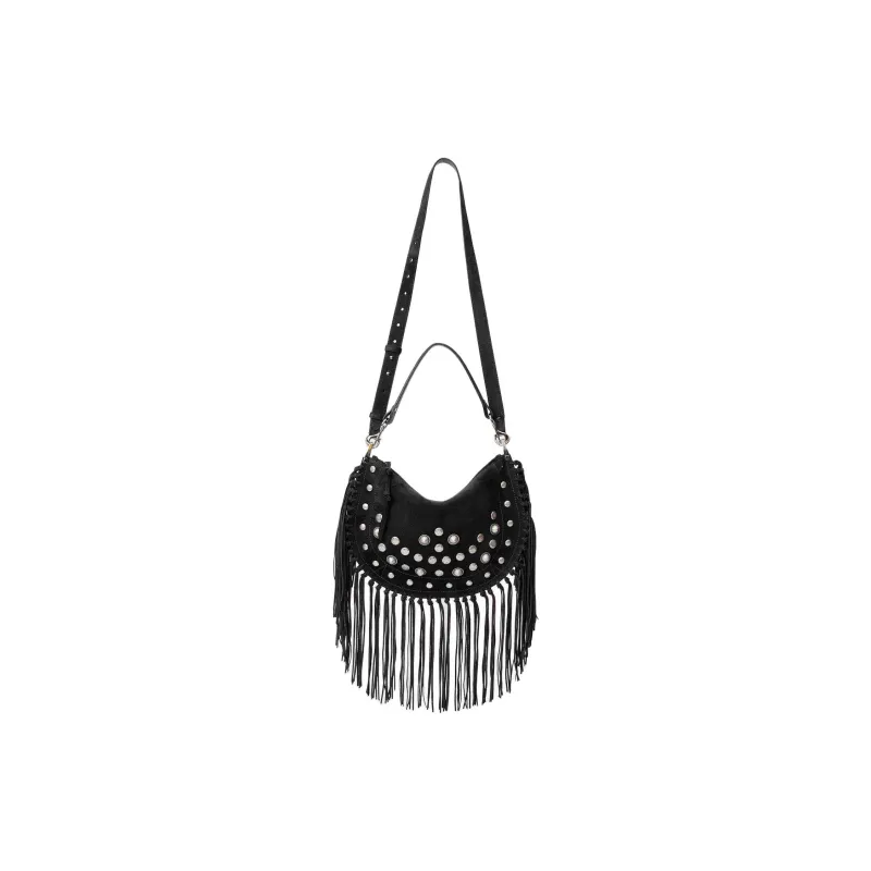 ISABEL MARANT Oskan Fringed Shoulder Bag-1