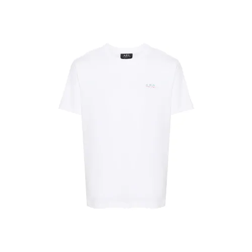 A.P.C Logo Printed Crewneck T Shirt