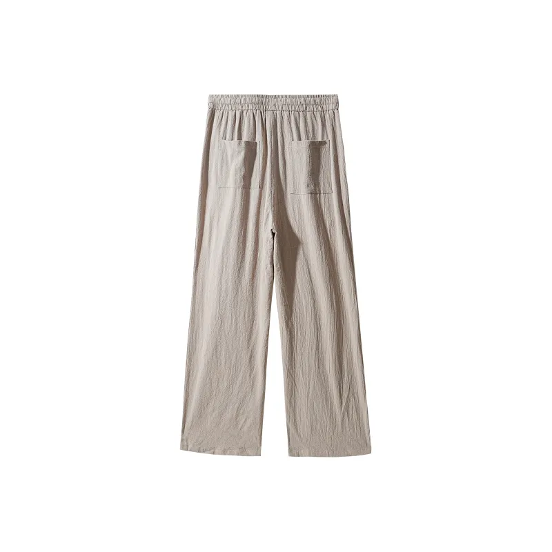 REXSHION Casual Pants Unisex Black-16