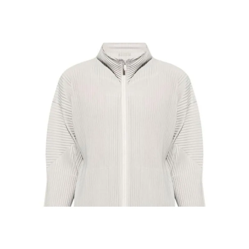 Homme Plissé Issey Miyake Pleated Zip up Hoodie-3