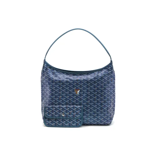 GOYARD Bohème Hobo Canvas With Calfskin Hobo Bag Handbag Shoulder Bag Women's Pearl Blue