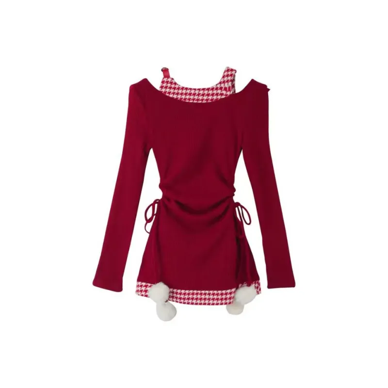 PUREIDOL Long Sleeved Dresses Women's-1