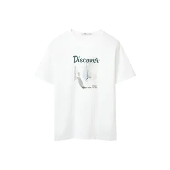 HLA T Shirts Men Ecru Pattern CE