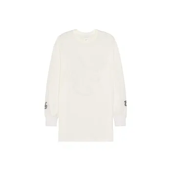 Y 3 Gfx L/S Logo flocked T shirt