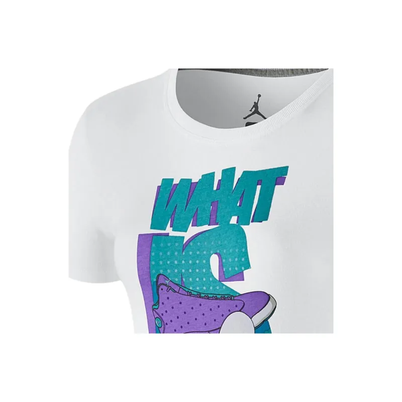 Jordan LOVE X Jordan 13 T Shirt Women's White-2
