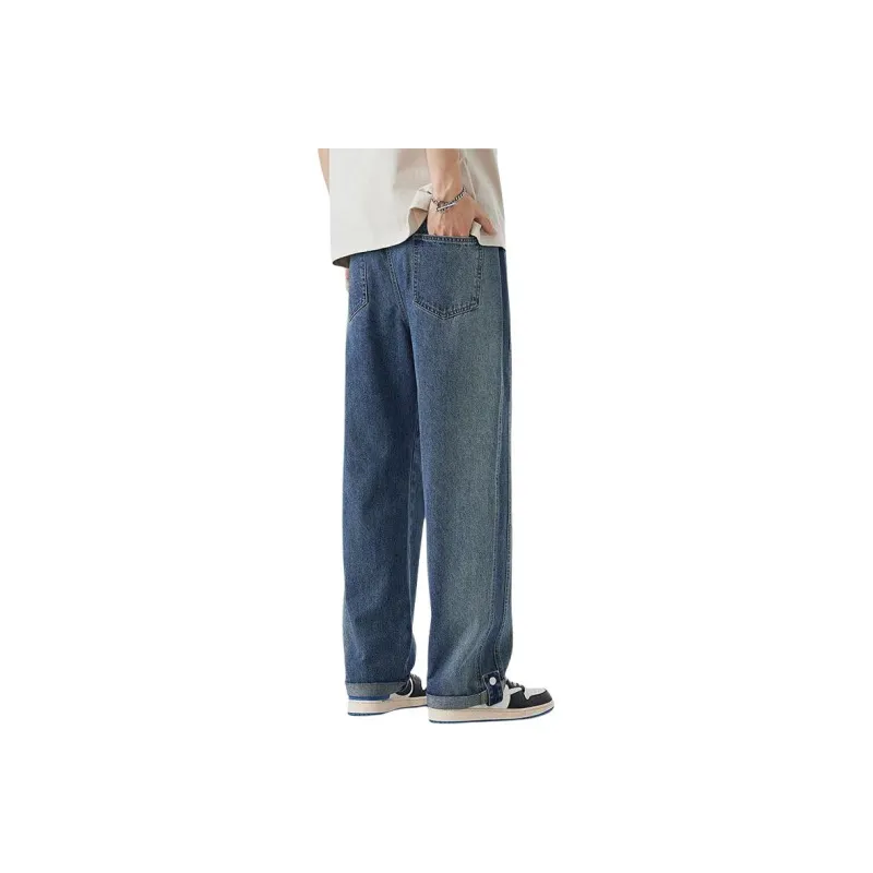 DABAISHA Jeans Men's Light Vintage Blue-1