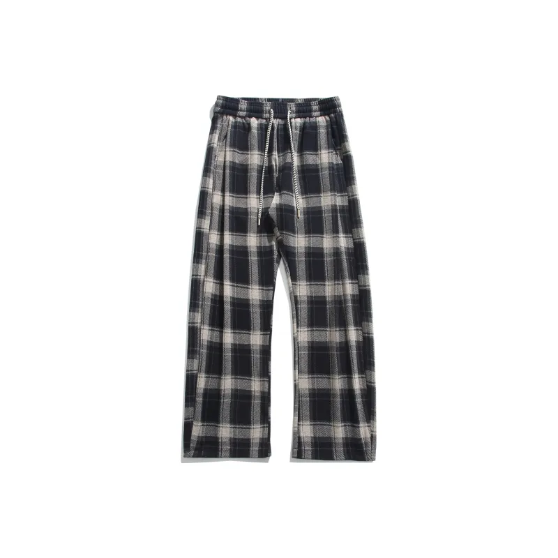 REXSHION Casual Pants Unisex Black-11