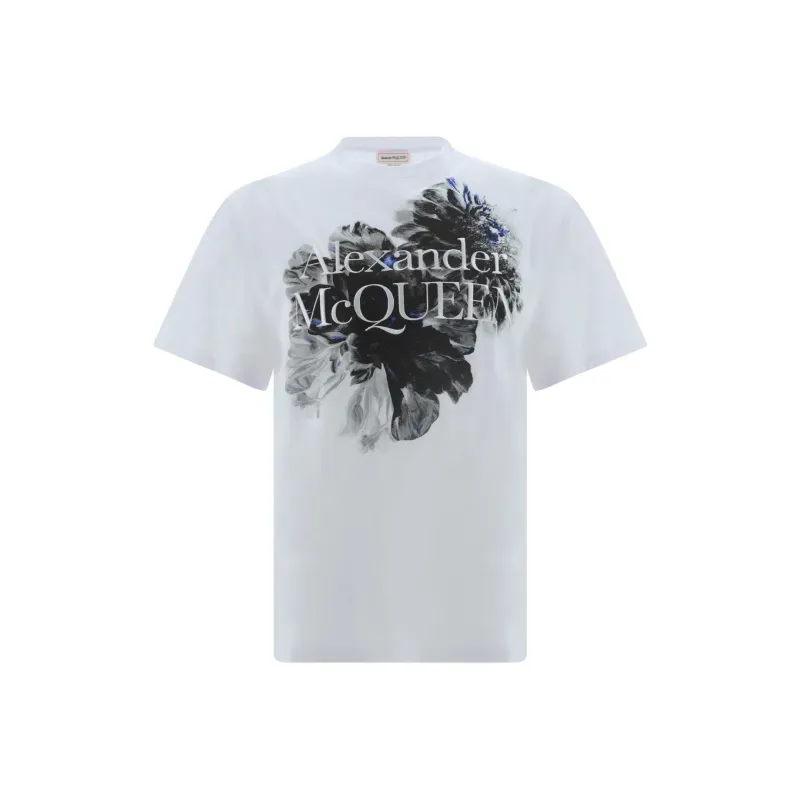 Alexander McQueen Graphic Printed Crewneck T Shirt-0