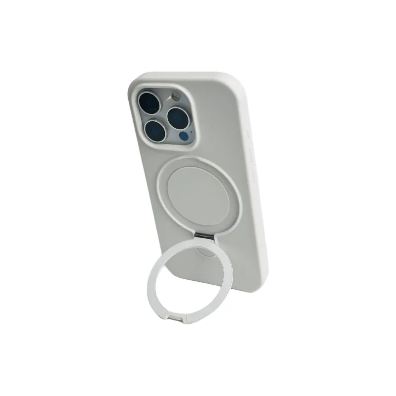 Sopi Silicone Material Solid Color Magnetic Stand Phone Cases Compatible With IPhone 16/15 Pro Max/Apple 13/14 Pro/Max-13