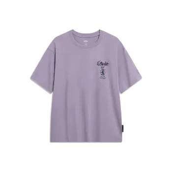 LiNing x Disney T Shirt Unisex Smoky Gray Mauve