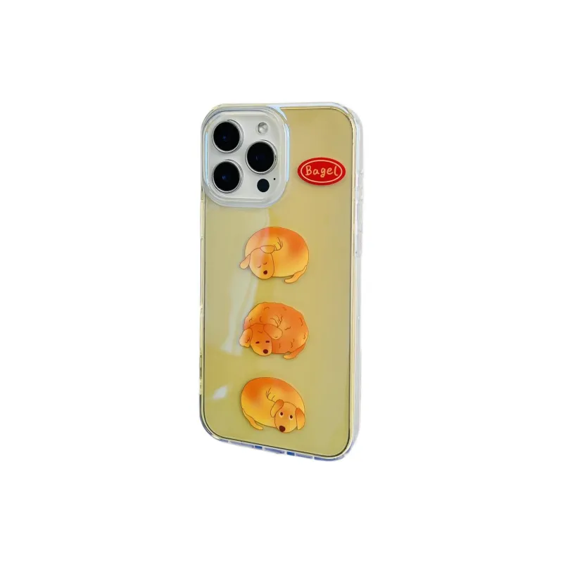 Sopi Acrylic Material Blue Smooth Finish Dog Bag Phone Cases Compatible With IPhone 16/15 Pro Max/Apple 13/14 Pro/Max-2