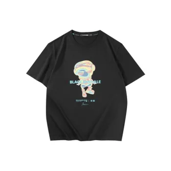 HLA JEANS T-Shirts Men Black D4