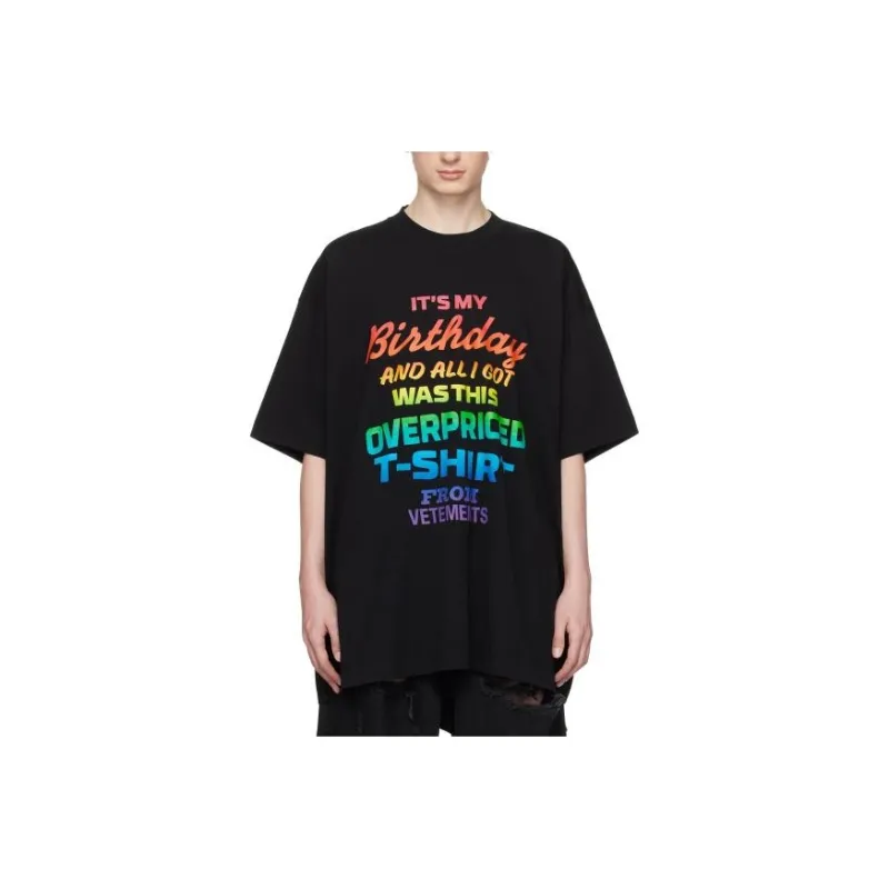 Vetements Overpriced Birthday T Shirt-0