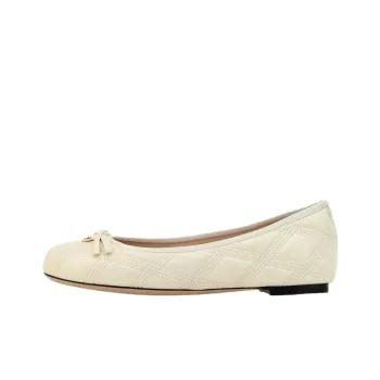 Valentino Bow Casual Single Shoes Women's Light Yellow