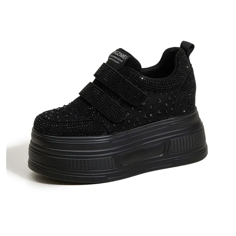 Milan Love Song Wear Resistant Lightweight Height Increasing Low Top Casual Shoes Women's-6