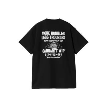 Carhartt WIP SS24 S/S Less Troubles T Shirt T Shirt Men's Black