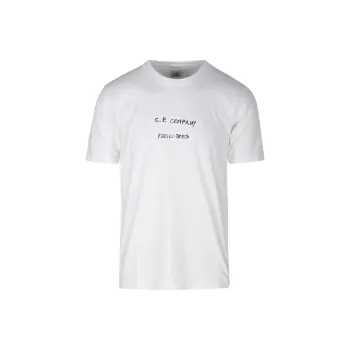 C.P.Company Logo Patch Crewneck T Shirt
