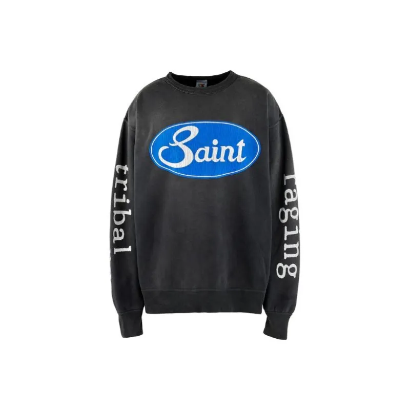 SAINT Mxxxxxx Logo print Cotton Sweatshirt-0