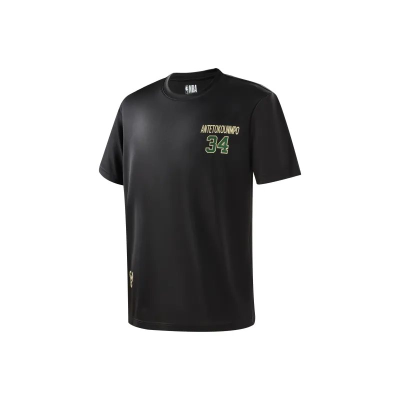 NBA Milwaukee Bucks T Shirts Unisex Black-0