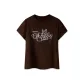 Women's Cropped Coffee Brown