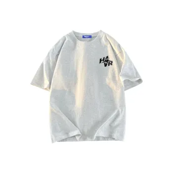 HAVR Casual Drop Shoulder Loose Fit Breathable Short Sleeved T Shirts Unisex