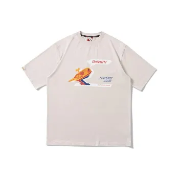 Feiyue X OSCill T Shirts Unisex Ecru