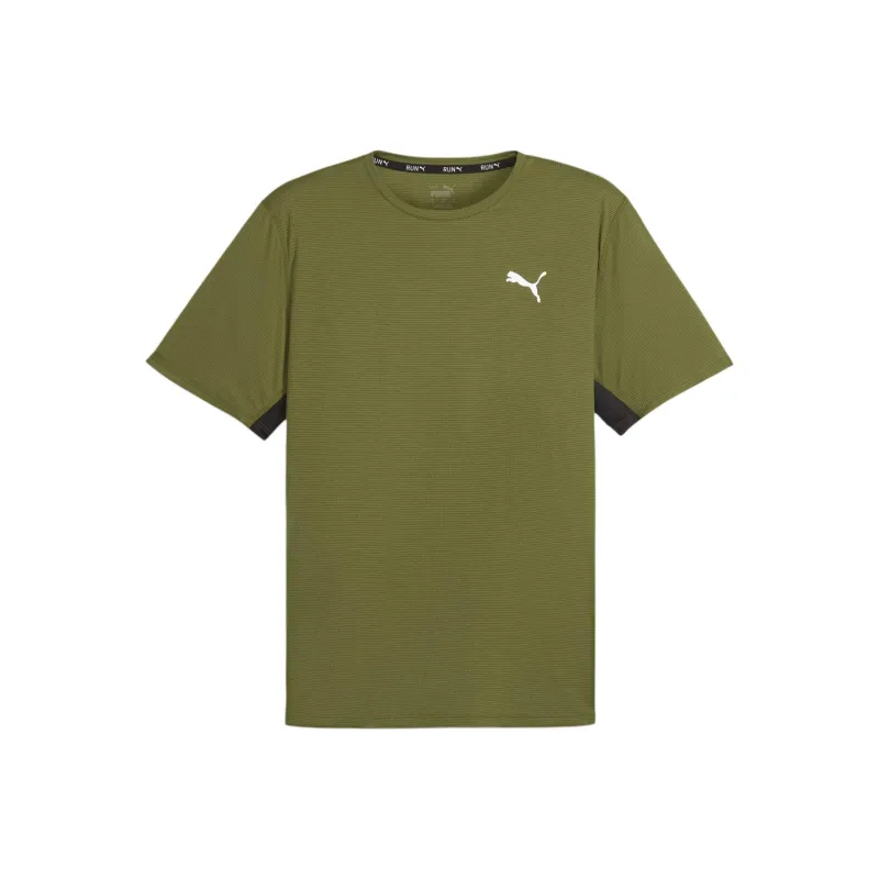 PUMA Run Favourite Velocity T-Shirt Men's Olive Green-0