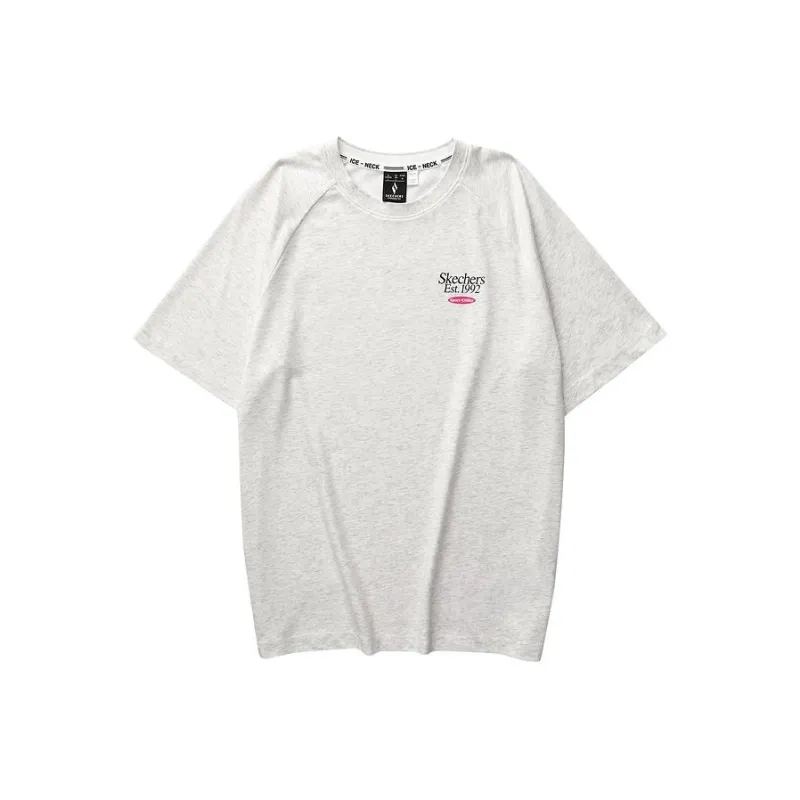 Skechers T Shirt Men's Light Heather Gray-0