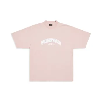 Balenciaga T Shirt Regular Fit Unisex Pink