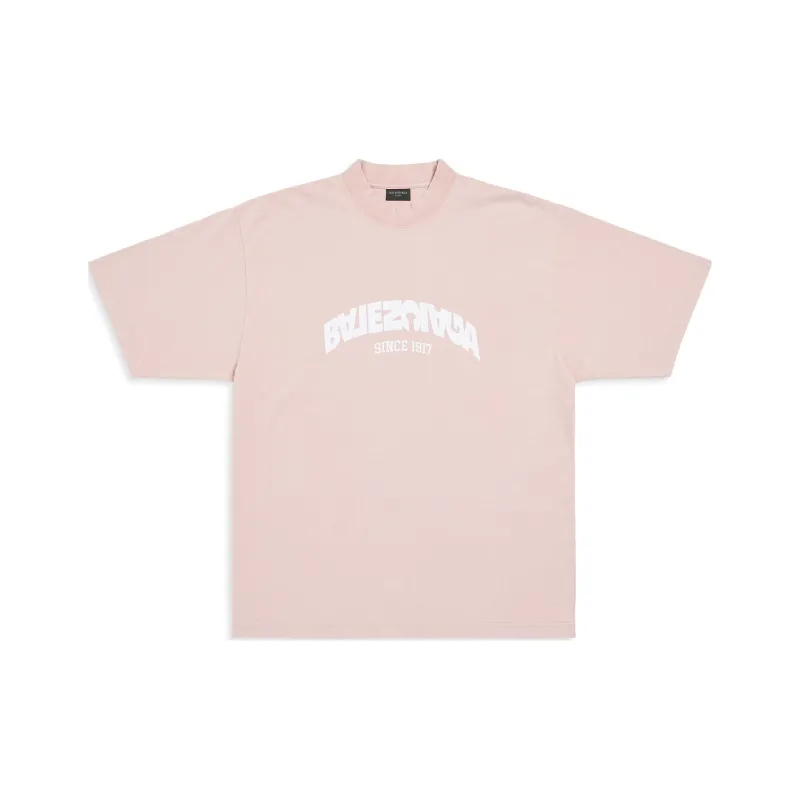 Balenciaga T Shirt Regular Fit Unisex Pink-0