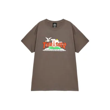 Thrasher T Shirts Unisex Gray