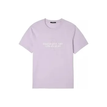 GUESS T-Shirts Unisex Purple