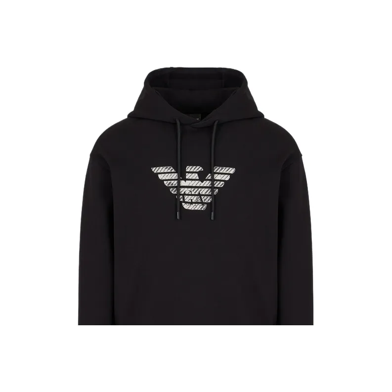 EMPORIO ARMANI Logo embroidered Hoodie-3
