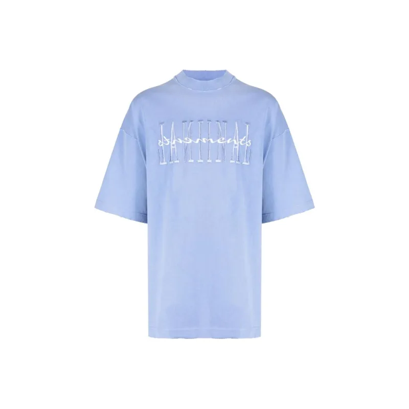 Vetements T-Shirts Men Blue-0
