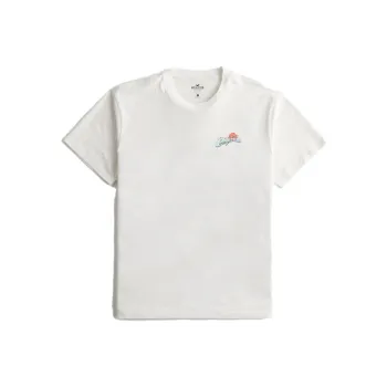 Hollister T Shirts Men Ivory California
