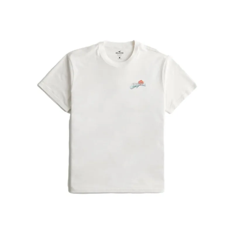 Hollister T Shirts Men Ivory California-0