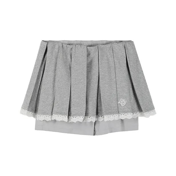 A LAZY PIG Casual Short Skirts Women's Light Gray-1