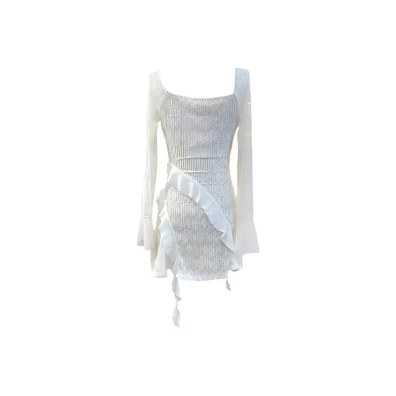 Incolore Long Sleeved Dresses Women's White-1
