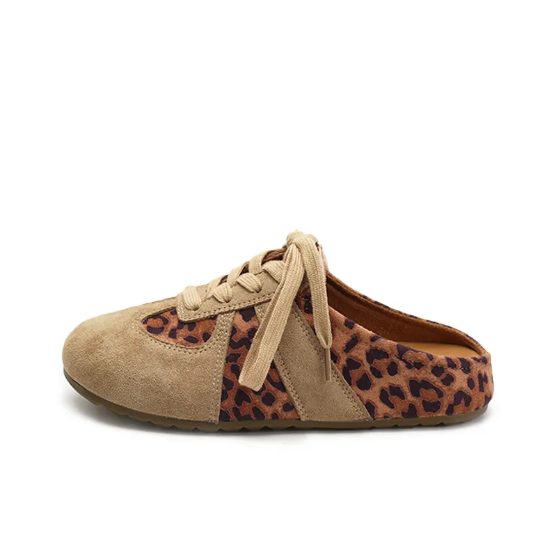 Zun'er Quiet Odor Resistant Wrap toe Slippers Women's Brown-5