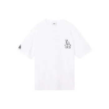 MLB Set in Sleeve T Shirt Unisex White