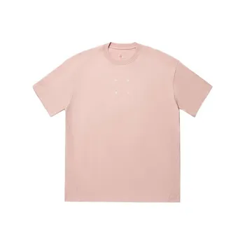 LiNing Vital Series Drop Shoulder Sleeve T Shirt Unisex New Mist Rose Pink