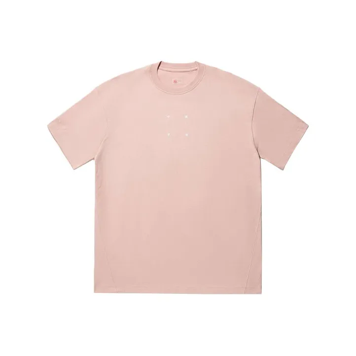 LiNing Vital Series Drop Shoulder Sleeve T-Shirt Unisex New Mist Rose Pink-0