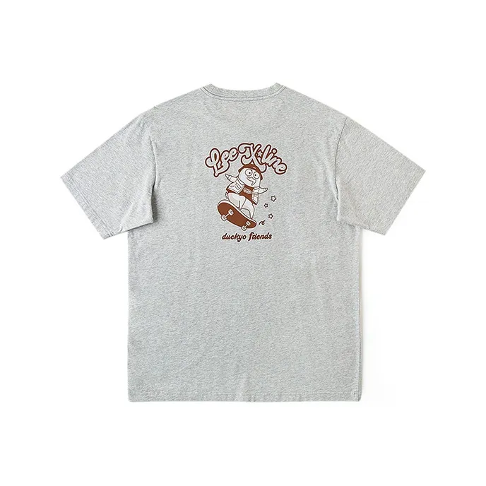 Lee Little Liu Duck Co branded Model T Shirts Unisex Gray-0