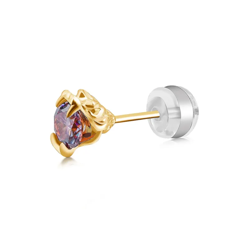 WIC 925 Sterling Silver Stud Earrings Unisex-8