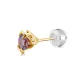 Snake Bite Gold, Berry Red Moissanite, 1