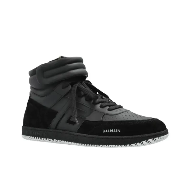 BALMAIN Swan Low Top Skateboard Shoes Men's Black-2