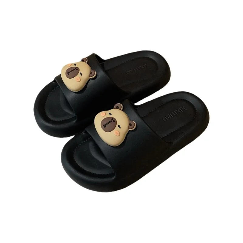 Thin Strips Sandal Slippers Unisex, White-17