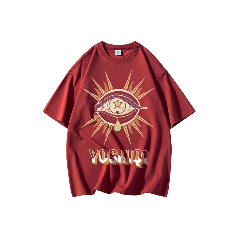 YOUSHIQI Devil-Print Unisex T-shirt-4