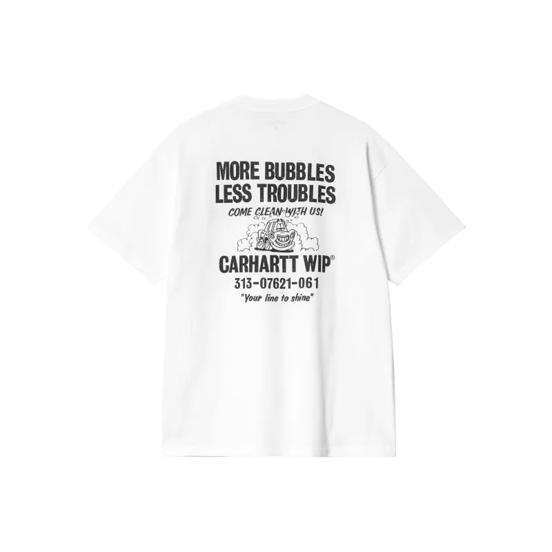 Carhartt WIP SS24 S/S Less Troubles T Shirt T Shirt Men's White-0